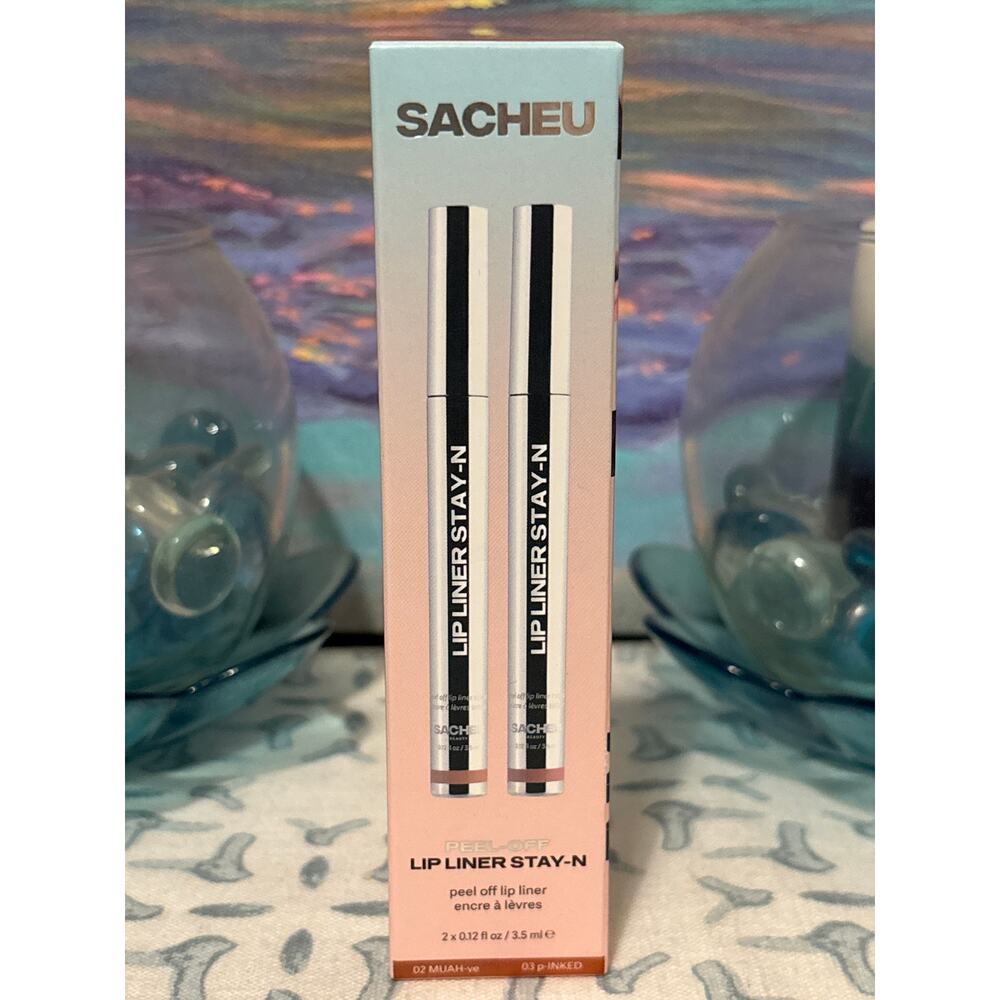 Sacheu Lip Liner Stay-n Duo in Muah-ve and 
p-inked
